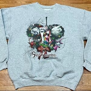 Disney Grey Season's Screamings Men Sweater